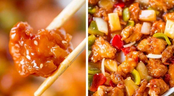 Sweet and Sour Chicken {Popular Recipe!} #recipe #food #dinner #sweetandsour