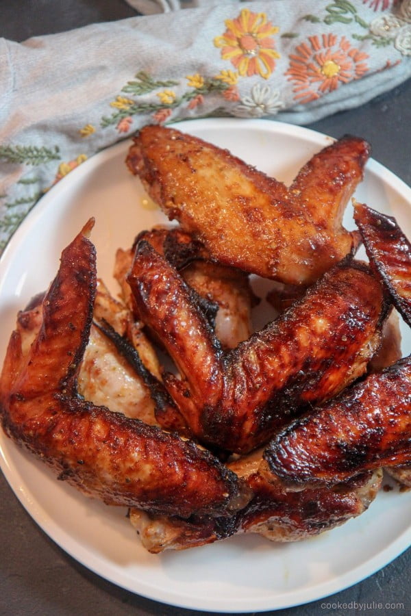 Honey Baked Turkey Wings Cooked by Julie #turkey #dinner #recipe #food