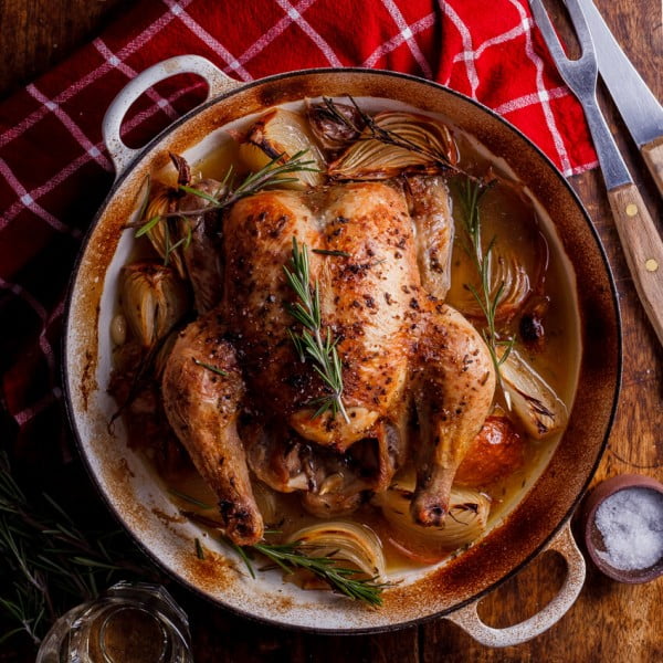 Easy Tuscan roast chicken #recipe #chicken #roast #dinner