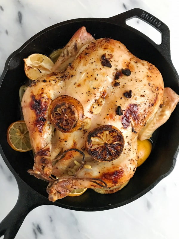 Maple Mustard Roasted Chicken #recipe #chicken #roast #dinner