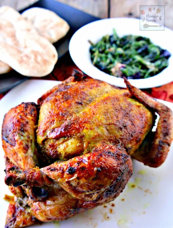 Whole Roast Masala Chicken (Indian-style) #recipe #chicken #roast #dinner