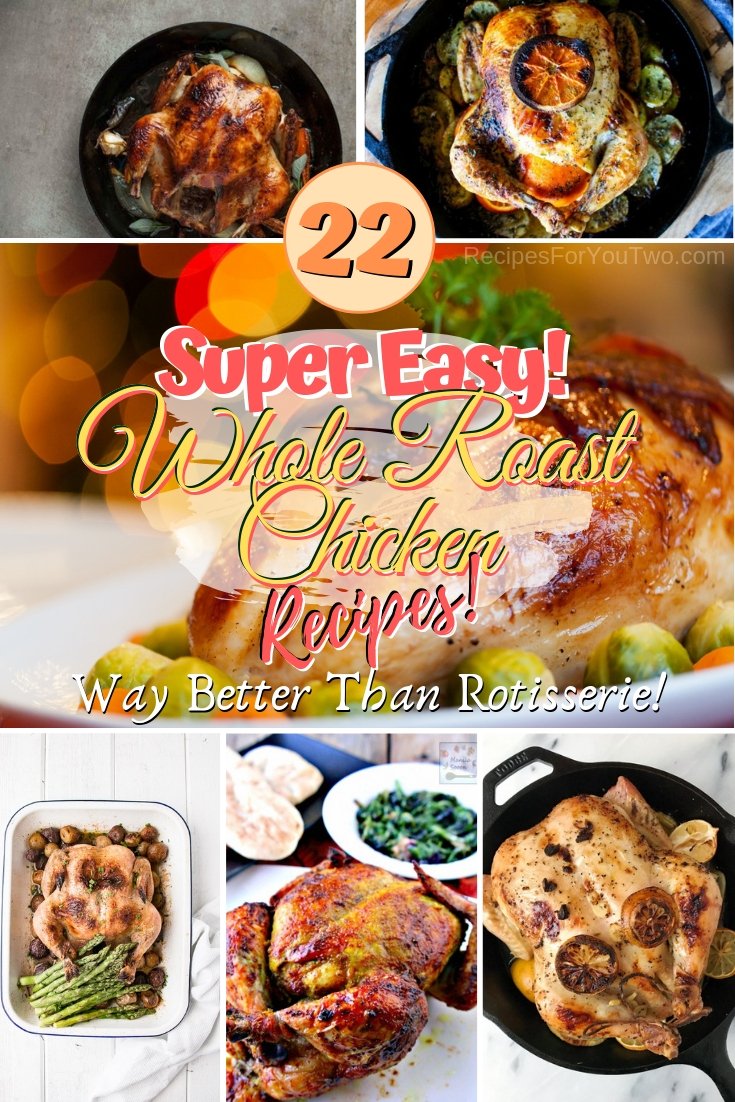 Make whole roast chicken for your family dinner that is way better than rotisserie. Great recipes! #food #recipe #dinner #roast #chicken
