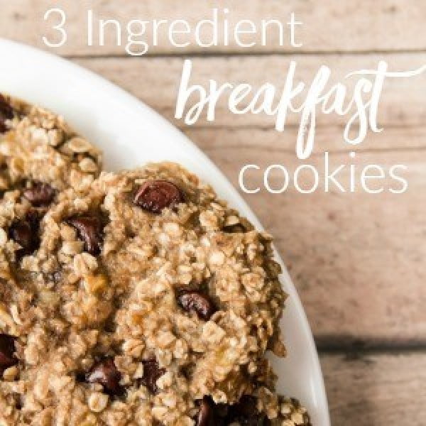 3 Ingredient Breakfast Cookies #3ingredients #food #dinner #recipe