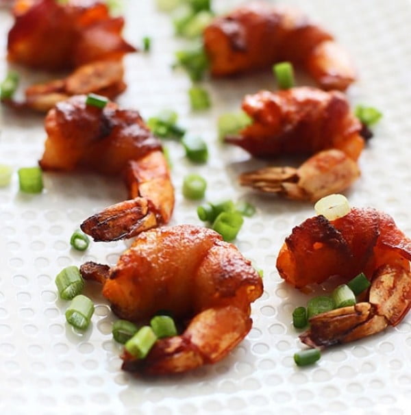 3 Ingredient Bacon Wrapped Buffalo Shrimp #3ingredients #food #dinner #recipe