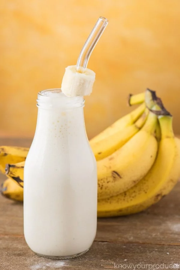 Banana Smoothie with Yogurt #banana #recipe #snack #dessert