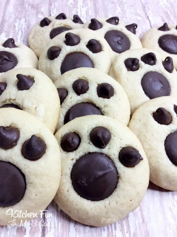 Bear Paw Cookies #cookies #snacks #dessert #food #recipe