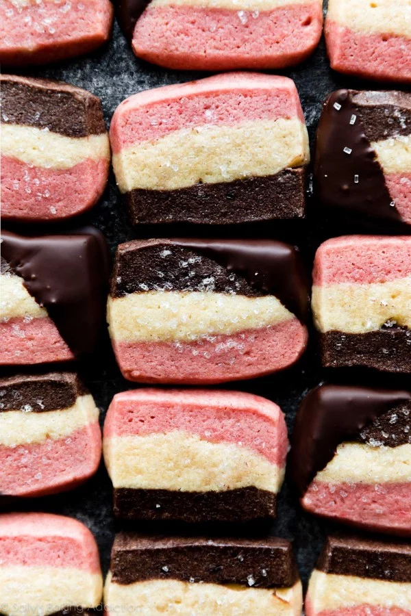 1 Dough Neapolitan Cookies #cookies #snacks #dessert #food #recipe