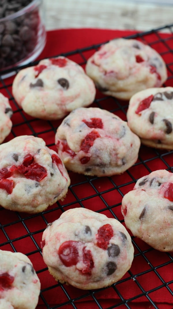 Cherry Garcia Cookie Recipe #cookies #snacks #dessert #food #recipe