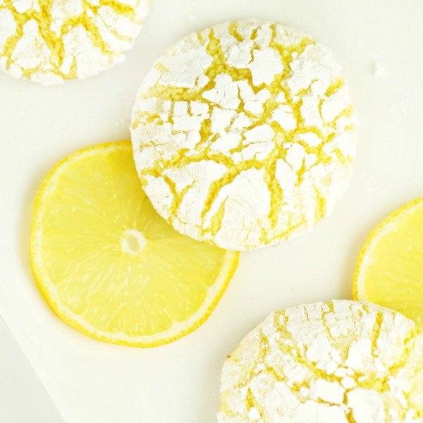 Lemon Crinkle Cookies #cookies #snacks #dessert #food #recipe