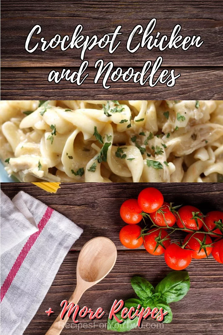 Crockpot Chicken and Noodles #crockpot #slowcooker #pasta #dinner #food #recipe