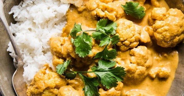 Easy Cauliflower Curry (Vegan) #curry #dinner #recipe #food