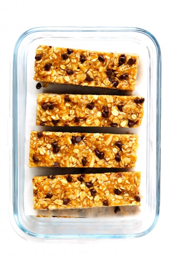 Chewy Peanut Butter Granola Bars #granolabars #snacks #healthy #food #recipe