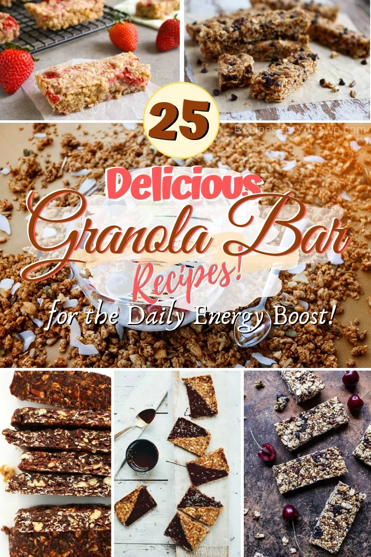 Get your daily energy boost with these amazing granola bar recipes! #food #recipe #granolabar #snack