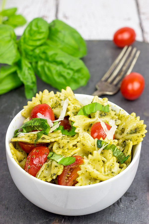 Pesto Pasta with Grilled Chicken #lunch #healthy #food #snack #recipe