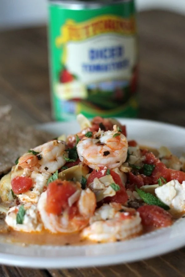 One-pot Greek Shrimp #healthy #onepot #dinner #food #recipe