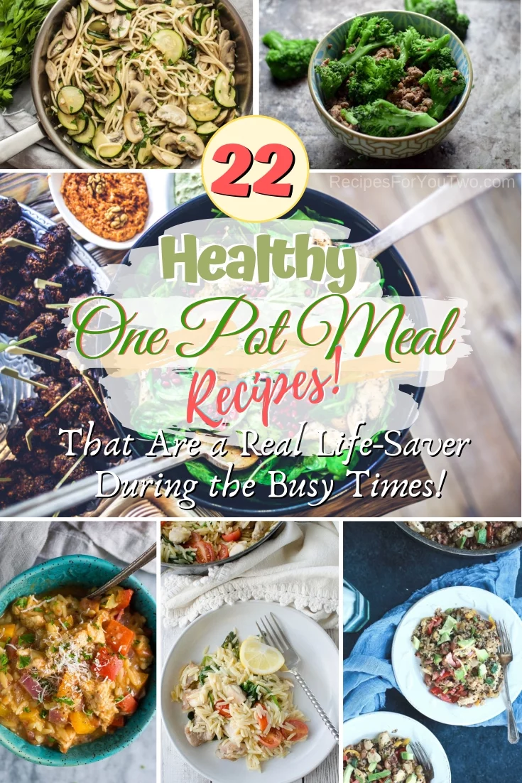 Busy tonight? How about a quick and easy healthy one-pot dinner meal? Here are 22 great recipes to choose from! #onepot #recipe #food #dinner #healthy