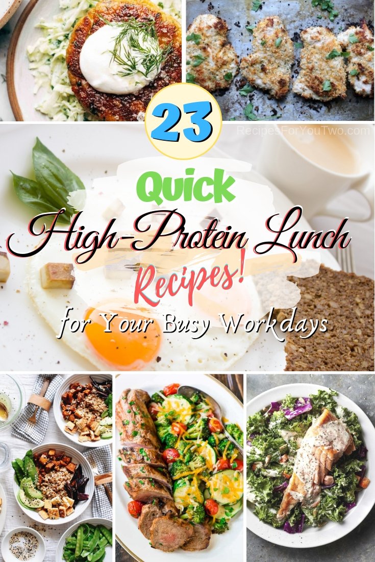 Here are the best high protein lunch recipes for your busy workday. Great recipes! #lunch #highprotein #protein #healthy #recipe