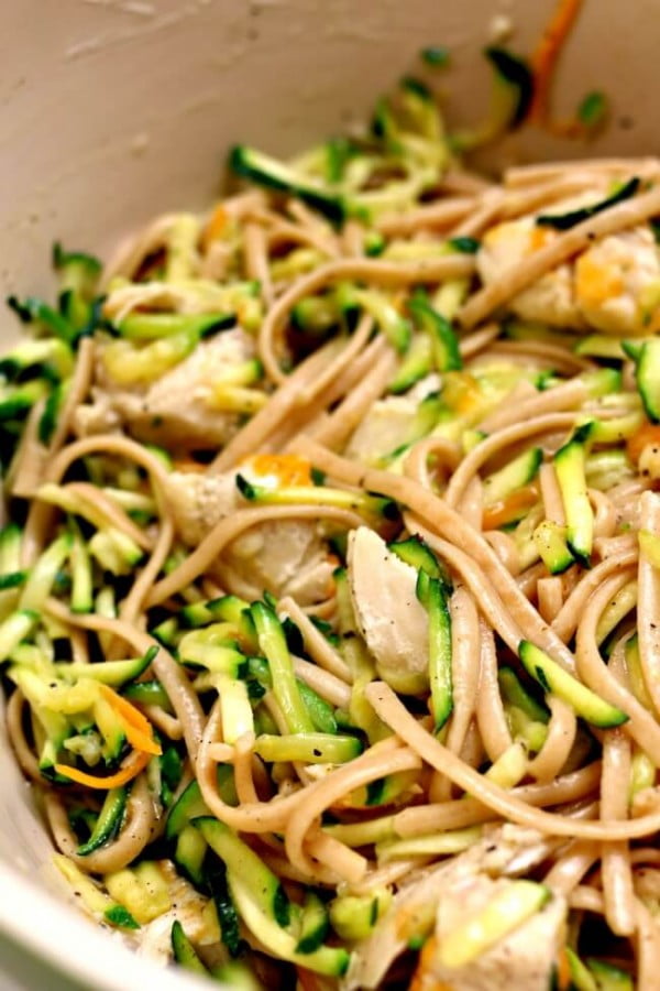 Instant Pot Zucchini Linguine #instantpot #pressurecooker #noodles #dinner #recipe