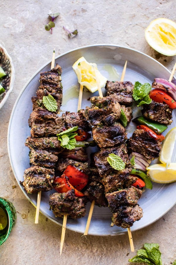Mediterranean Grilled Lamb Kebabs. #lamb #dinner #recipe