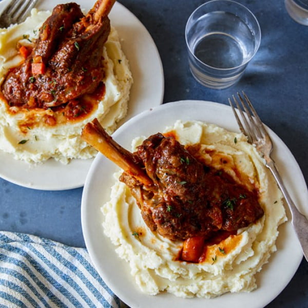 Braised Lamb Shanks #lamb #dinner #recipe