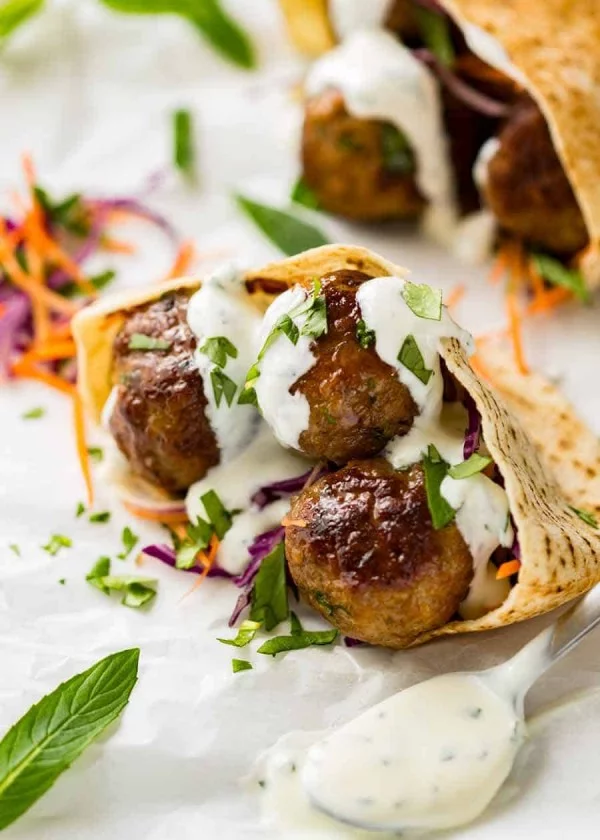 Moroccan Lamb Meatballs #lamb #dinner #recipe