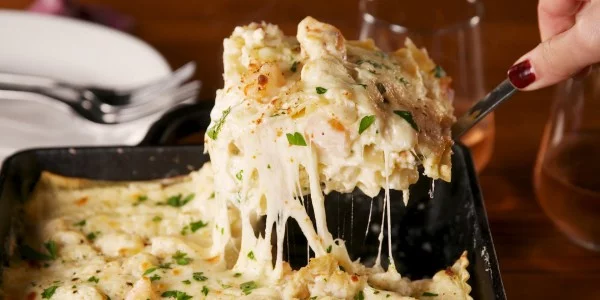 This Seafood Lasagna Is Unbelievably Good #lasagna #dinner #food #recipe