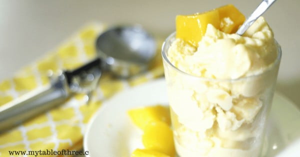 Tropical Mango Freeze #lowfat #healthy #dessert #recipe