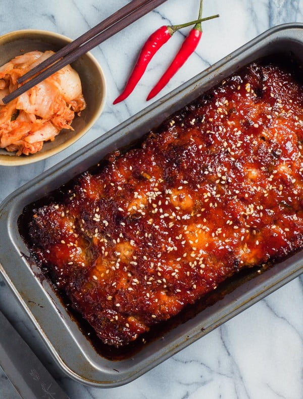 korean meatloaf with gochujang glaze #meatloaf #recipe #dinner