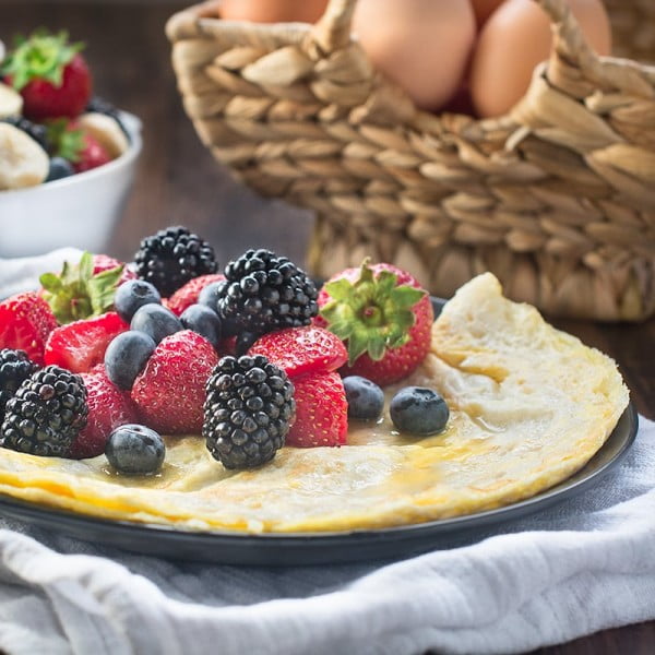 Coconut and Honey Omelette #omelette #breakfast #eggs #recipe