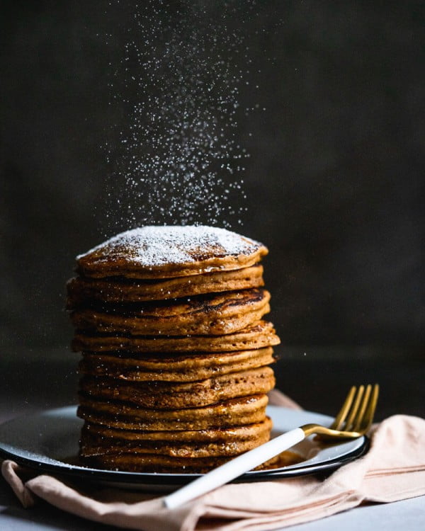 Gingerbread Oatmeal Pancakes – A Couple Cooks #pancakes #dinner #lunch #snack #food #recipe