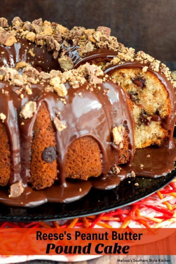 Reese's Peanut Butter Pound Cake #poundcake #cake #recipe #dessert