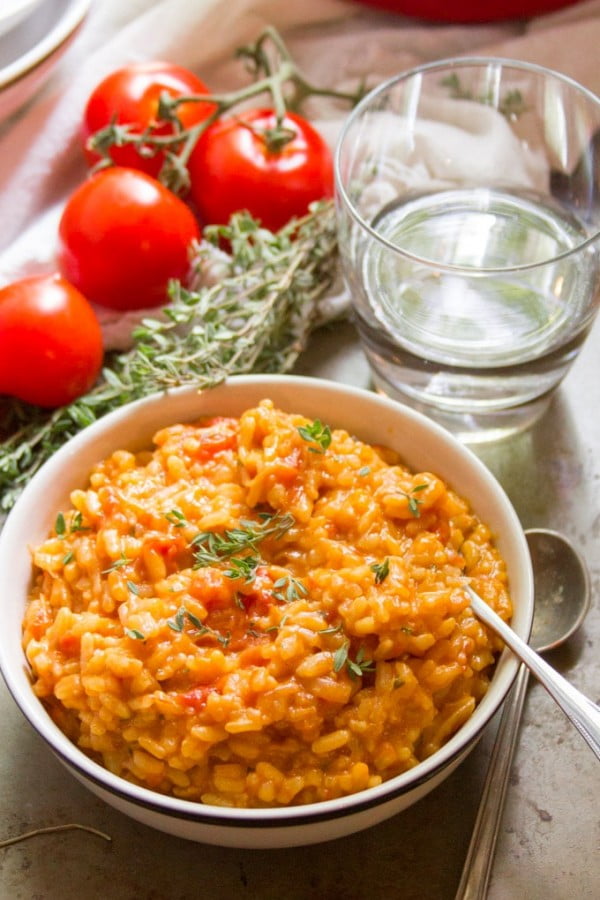 Caramelized Onion & Tomato Risotto #risotto #rice #dinner #recipe #food