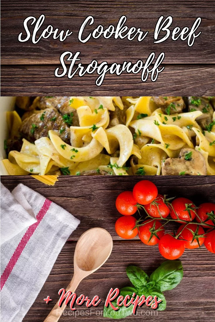 Slow Cooker Beef Stroganoff #crockpot #slowcooker #pasta #dinner #food #recipe