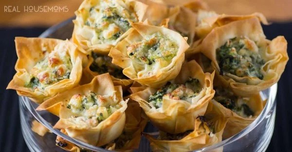 Spanakopita Tarts #smallbites #partyfood #snack #recipe