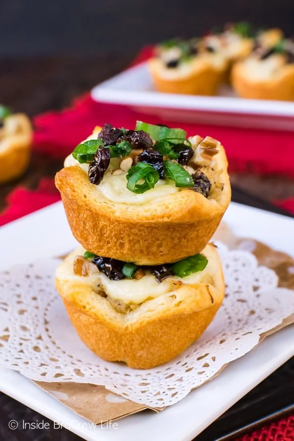 Sweet and Spicy Chicken Salad Crescent Bites #smallbites #partyfood #snack #recipe