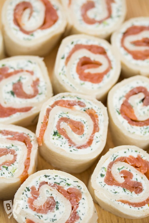Smoked Salmon Roll-ups » Big Flavors from a Tiny Kitchen #smallbites #partyfood #snack #recipe