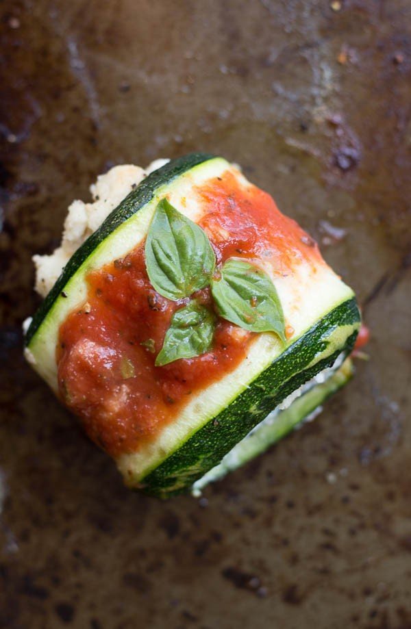 Cheesy Vegan Zucchini Roll Ups #vegan #dinner #recipe #healthy #food