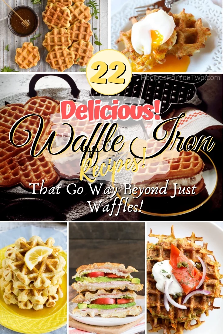 Want to experiment with your waffle maker? Here are the most delicious recipes you can make with your waffle iron and they go beyond just waffles. Great ideas! #food #recipe #waffles #waffleiron #wafflemaker #dinner #lunch #snacks #dessert