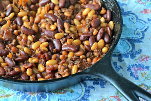 The Best Ever Cowboy Baked Beans #beans #dinner #recipe