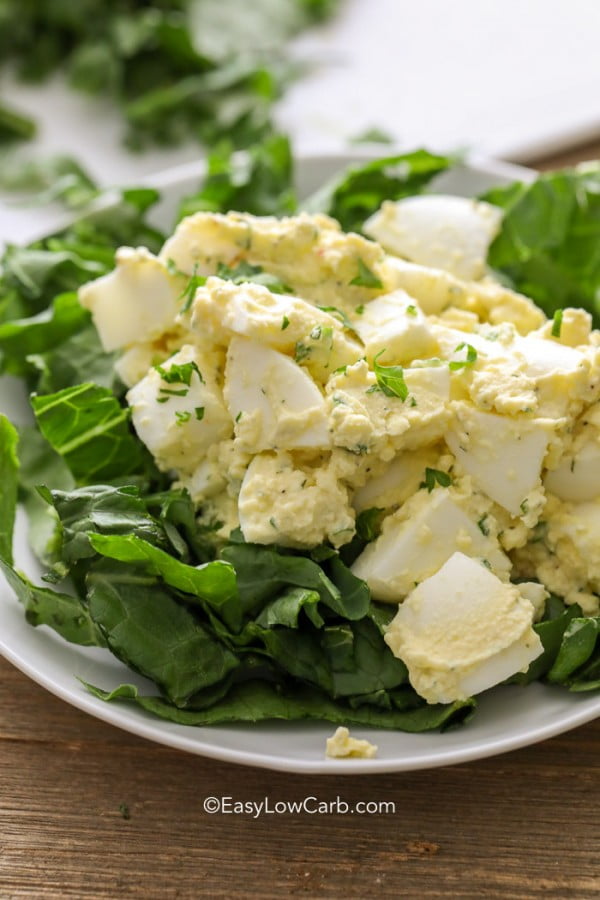 Keto Egg Salad (Low Carb) - #eggs #boiled #recipe #breakfast
