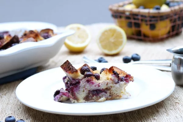 Gluten-Free Blueberry Lemon Overnight French Toast #frenchtoast #bake #dinner #breakfast #recipe
