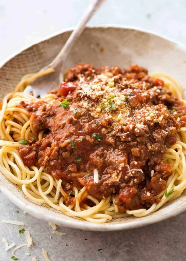 Spaghetti Bolognese #groundbeef #dinner #recipe #beef