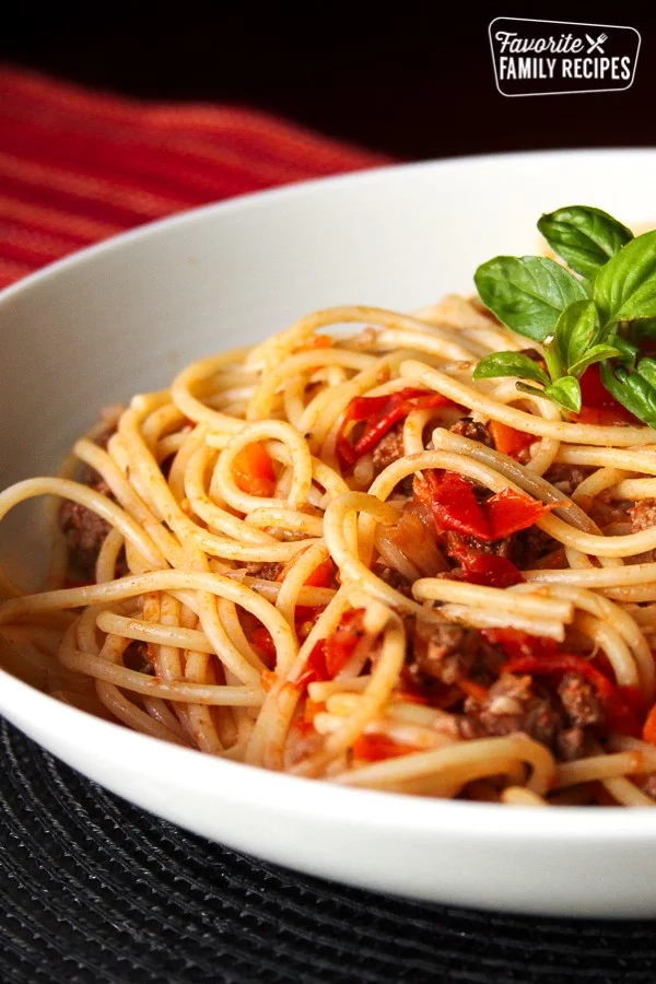 Nick's Authentic Italian Spaghetti #italian #dinner #recipe