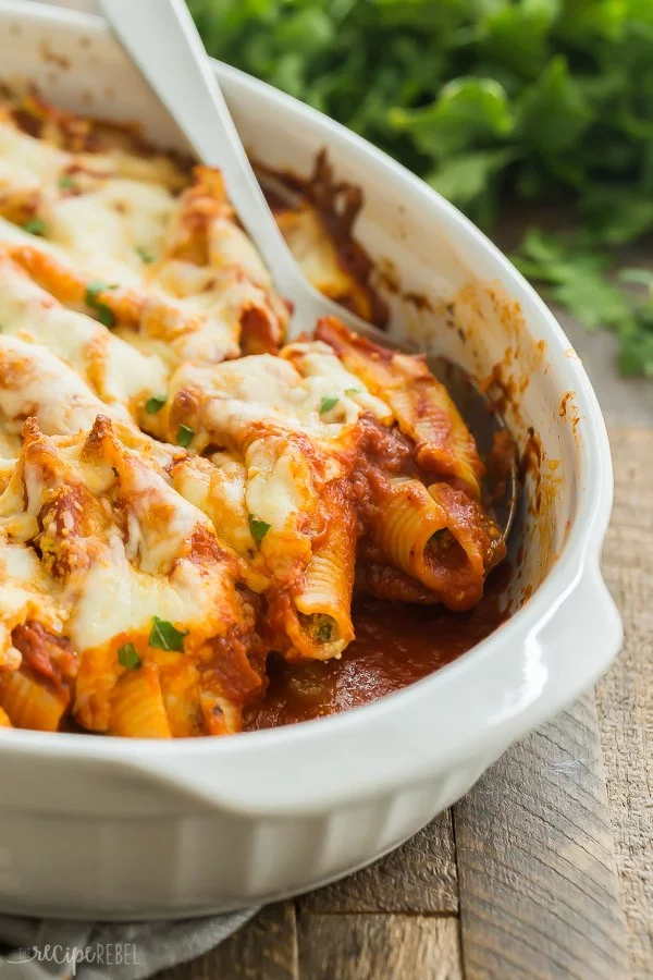 Ricotta Stuffed Shells Recipe #italian #dinner #recipe