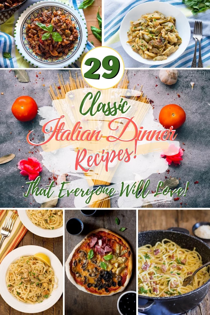 These classic Italian dinner recipes will easily become your family favorites and even kids will love them! #recipe #dinner #Italian 