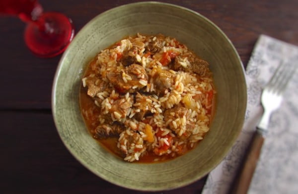Stewed meat with rice #meatstew #meat #stew #dinner #recipe