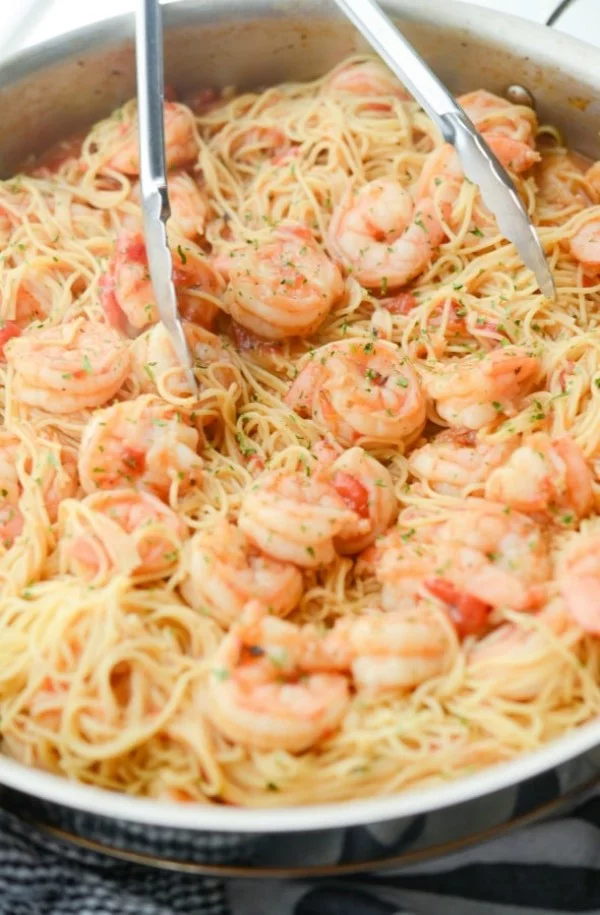Cajun Shrimp & Pasta #shrimp #recipe #dinner #lunch #snack