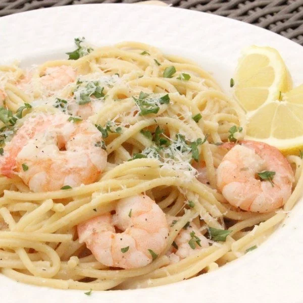 Lemon Garlic Shrimp Scampi Recipe #shrimp #recipe #dinner #lunch #snack