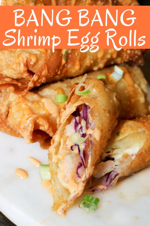 Bang Bang Shrimp Egg Rolls #shrimp #recipe #dinner #lunch #snack