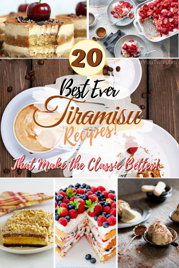 Discover the new tastes and flavors of the classic Tiramisu dessert. Great recipes! #tiramisu #dessert #recipe